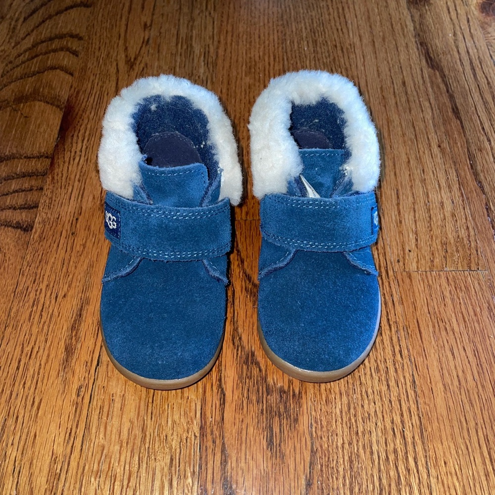 UGG Navy Suede Booties